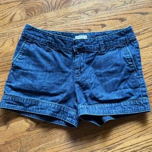 Gap blue denim shorts; size 4